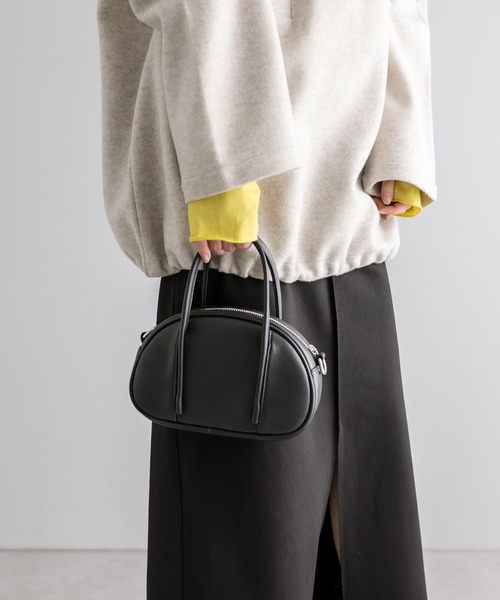 mystic（ミスティック）の「ミニボストンBAG（ボストンバッグ・レディース・アイボリー/ブラック・ONE SIZE）」の6枚目の写真