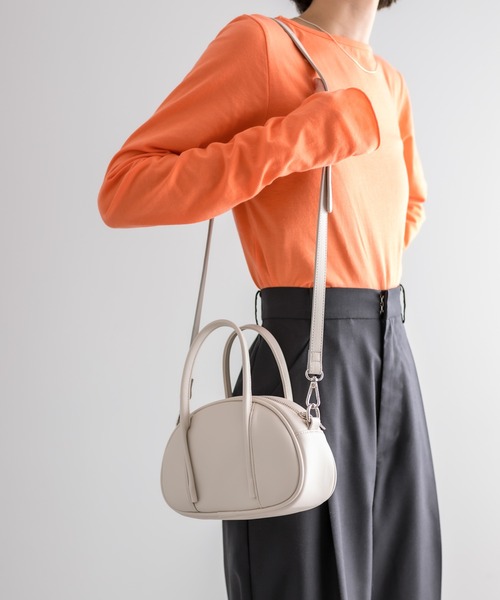 mystic（ミスティック）の「ミニボストンBAG（ボストンバッグ・レディース・アイボリー/ブラック・ONE SIZE）」の7枚目の写真