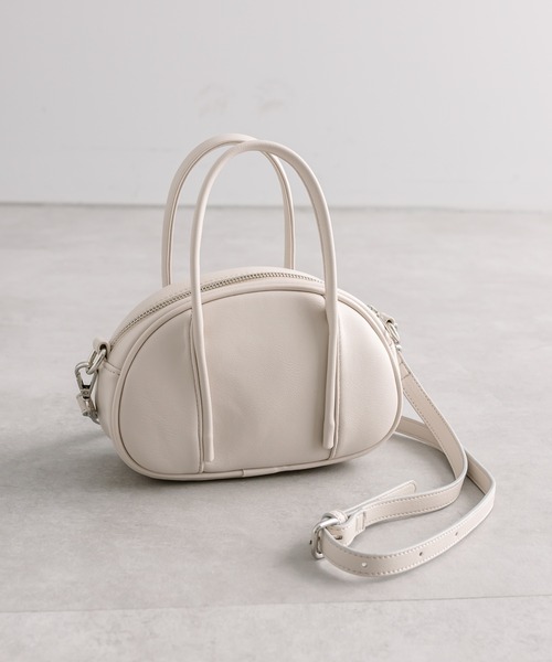 mystic（ミスティック）の「ミニボストンBAG（ボストンバッグ・レディース・アイボリー/ブラック・ONE SIZE）」の9枚目の写真