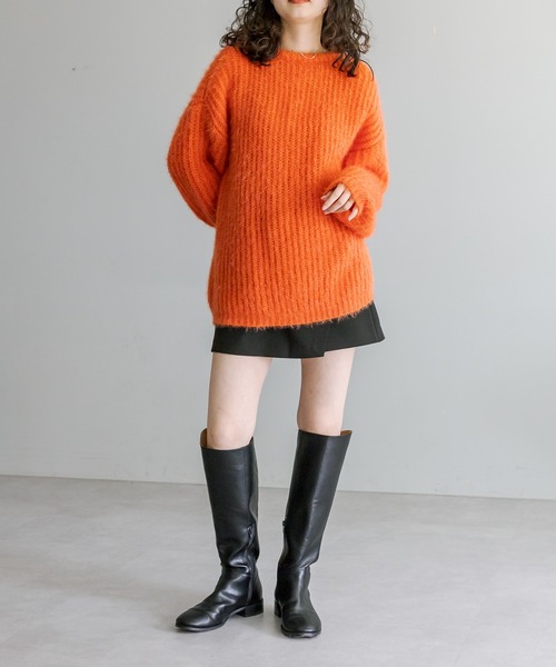 mystic（ミスティック）の「シャイニーカーディガン（カーディガン/ボレロ・レディース・ブルー/アイボリー/オレンジ・FREE）」の6枚目の写真