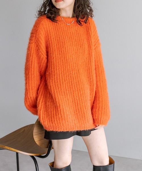 mystic（ミスティック）の「シャイニーカーディガン（カーディガン/ボレロ・レディース・ブルー/アイボリー/オレンジ・FREE）」の9枚目の写真