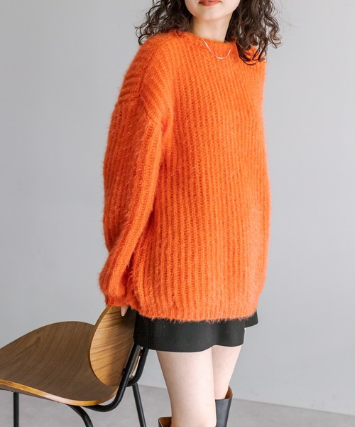 mystic（ミスティック）の「シャイニーカーディガン（カーディガン/ボレロ・レディース・ブルー/アイボリー/オレンジ・FREE）」の10枚目の写真