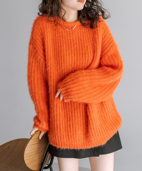 mystic（ミスティック）の「シャイニーカーディガン（カーディガン/ボレロ・レディース・ブルー/アイボリー/オレンジ・FREE）」の11枚目の写真