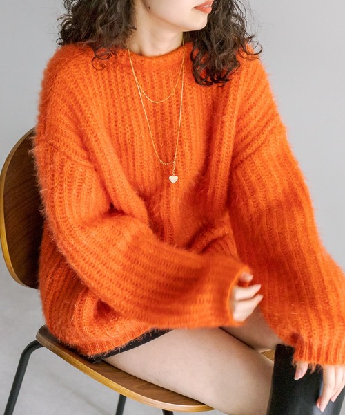 mystic（ミスティック）の「シャイニーカーディガン（カーディガン/ボレロ・レディース・ブルー/アイボリー/オレンジ・FREE）」の15枚目の写真