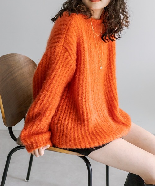 mystic（ミスティック）の「シャイニーカーディガン（カーディガン/ボレロ・レディース・ブルー/アイボリー/オレンジ・FREE）」の18枚目の写真