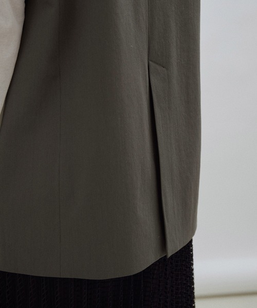 【セットアップ対応・WEB限定】Vネックノーカラージレ/ベスト