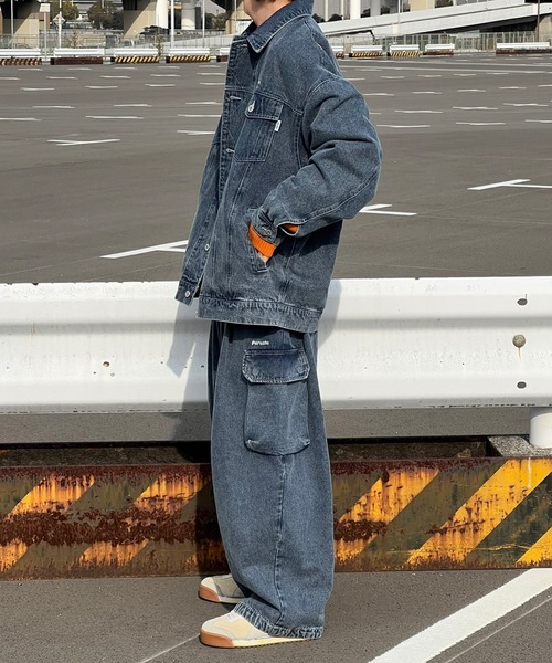 セール】ヴィンテージライクワイドカーゴパンツ(セットアップ