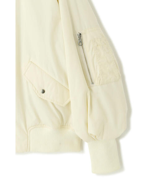 JILL STUART(ジルスチュアート)の「◆オーバーシルエットMA-1(MA-1・レディース・ホワイト/グレー・SMALL/MEDIUM)」の4枚目の写真