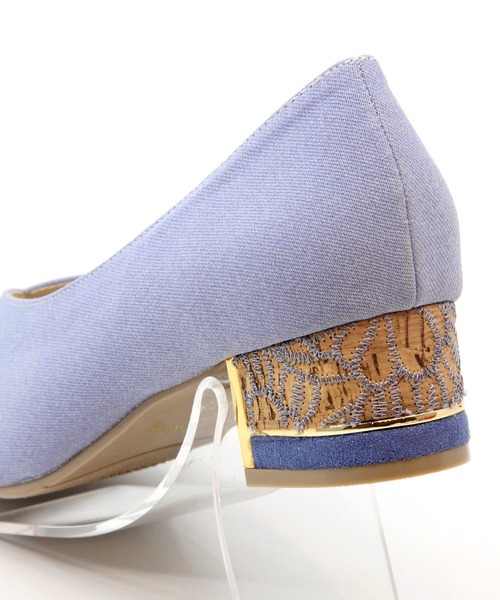 Sugar Sugar（シュガーシュガー）の「【SUGAR SUGAR シュガーシュガー】ポインテッドトゥデザインヒールパンプス（パンプス・レディース・ブルー/アイボリー/ブラック/イエロー・S/M/L/LL）」の13枚目の写真