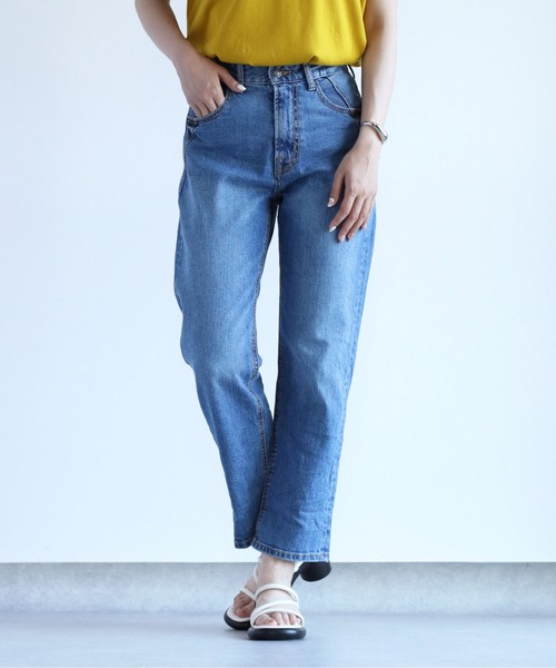 cepo（セポ）の「オーガニックデニムアンクルストレート（デニムパンツ・レディース・ブルー系1/ブルー系3/ブルー系5/オフホワイト/ブルー系4/ブルー系2/ワンウォッシュ・S/M/L）」の5枚目の写真