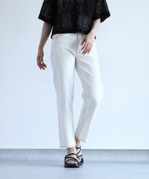 オーガニックデニムアンクルストレート