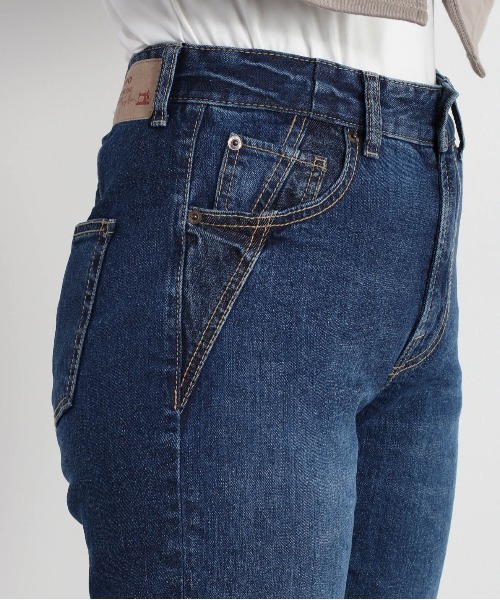 cepo（セポ）の「オーガニックデニムアンクルストレート（デニムパンツ・レディース・ブルー系1/ブルー系3/ブルー系5/オフホワイト/ブルー系4/ブルー系2/ワンウォッシュ・S/M/L）」の22枚目の写真