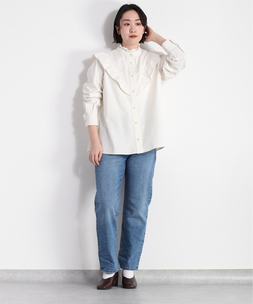 cepo（セポ）の「オーガニックデニムアンクルストレート（デニムパンツ・レディース・ブルー系1/ブルー系3/ブルー系5/オフホワイト/ブルー系4/ブルー系2/ワンウォッシュ・S/M/L）」の12枚目の写真