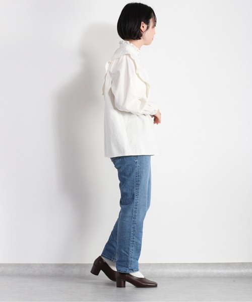 cepo（セポ）の「オーガニックデニムアンクルストレート（デニムパンツ・レディース・ブルー系1/ブルー系3/ブルー系5/オフホワイト/ブルー系4/ブルー系2/ワンウォッシュ・S/M/L）」の14枚目の写真