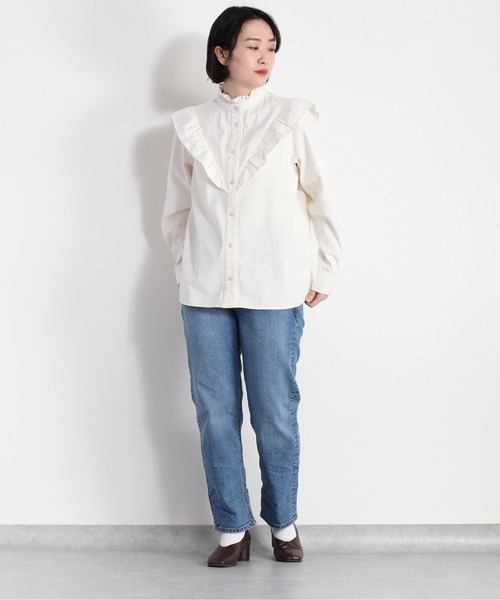 cepo（セポ）の「オーガニックデニムアンクルストレート（デニムパンツ・レディース・ブルー系1/ブルー系3/ブルー系5/オフホワイト/ブルー系4/ブルー系2/ワンウォッシュ・S/M/L）」の13枚目の写真