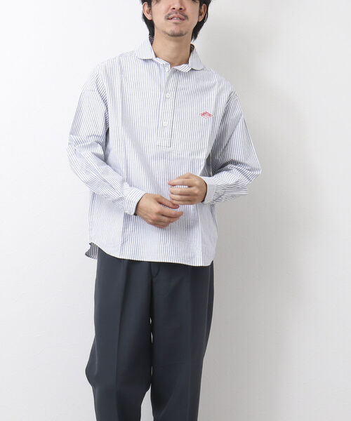 DANTON(ダントン)の「【DANTON/ダントン】ROUND COLLAR P.O SHIRT L/S TRD 丸襟シャツ(シャツ/ブラウス・メンズ・ブルー系その他/グレー系その他・42/38/40/44)」の6枚目の写真