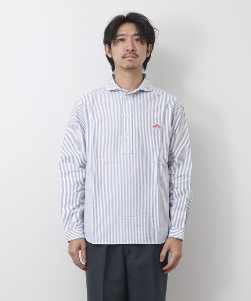 DANTON(ダントン)の「【DANTON/ダントン】ROUND COLLAR P.O SHIRT L/S TRD 丸襟シャツ(シャツ/ブラウス・メンズ・ブルー系その他/グレー系その他・42/38/40/44)」の8枚目の写真