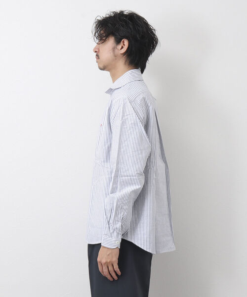 DANTON(ダントン)の「【DANTON/ダントン】ROUND COLLAR P.O SHIRT L/S TRD 丸襟シャツ(シャツ/ブラウス・メンズ・ブルー系その他/グレー系その他・42/38/40/44)」の9枚目の写真
