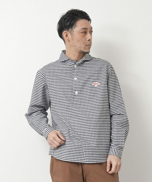 DANTON(ダントン)の「【DANTON/ダントン】ROUND COLLAR P.O SHIRT L/S TRD 丸襟シャツ(シャツ/ブラウス・メンズ・ブルー系その他/グレー系その他・42/38/40/44)」の18枚目の写真
