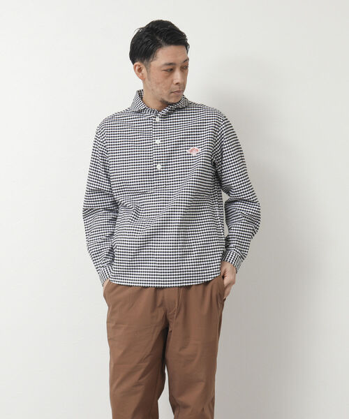 DANTON(ダントン)の「【DANTON/ダントン】ROUND COLLAR P.O SHIRT L/S TRD 丸襟シャツ(シャツ/ブラウス・メンズ・ブルー系その他/グレー系その他・42/38/40/44)」の19枚目の写真