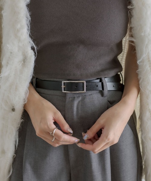 mystic（ミスティック）の「レザーベルト（ベルト・レディース・ブラウン/ブラック・ONE SIZE）」の4枚目の写真