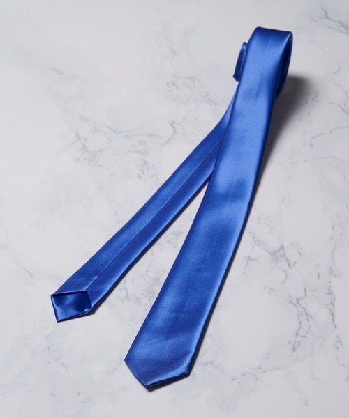 ADPOSION（アドポーション）の「ソリッドカラー アセテートナロータイ（ネクタイ・メンズ・グリーン/パープル/ブラック/ブルー/ネイビー/ホワイト/シルバー/ワインレッド/グレー・FREE）」の15枚目の写真