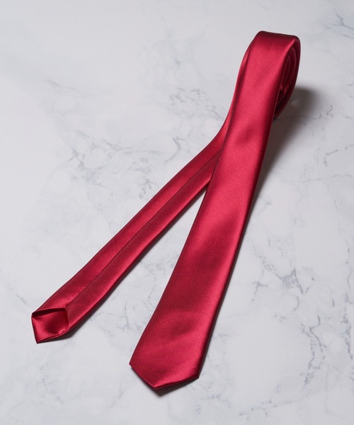 ADPOSION（アドポーション）の「ソリッドカラー アセテートナロータイ（ネクタイ・メンズ・グリーン/パープル/ブラック/ブルー/ネイビー/ホワイト/シルバー/ワインレッド/グレー・FREE）」の17枚目の写真