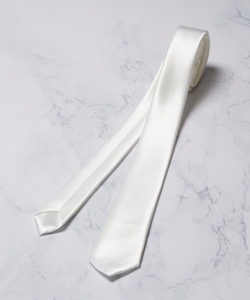 ADPOSION（アドポーション）の「ソリッドカラー アセテートナロータイ（ネクタイ・メンズ・グリーン/パープル/ブラック/ブルー/ネイビー/ホワイト/シルバー/ワインレッド/グレー・FREE）」の10枚目の写真