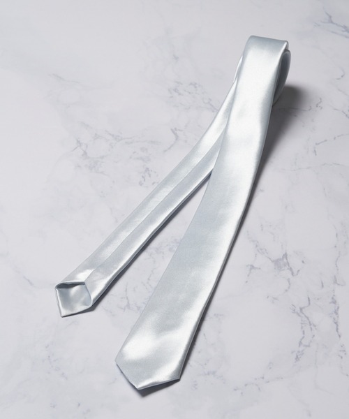 ADPOSION（アドポーション）の「ソリッドカラー アセテートナロータイ（ネクタイ・メンズ・グリーン/パープル/ブラック/ブルー/ネイビー/ホワイト/シルバー/ワインレッド/グレー・FREE）」の18枚目の写真