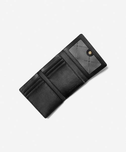 MICHAEL KORS（マイケルコース）の「JET SET TRAVEL コンパクト ウォレット ミディアム（財布・レディース・ブラック・FREE）」の4枚目の写真