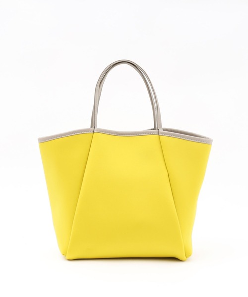 COOCO（クーコ）の「ＳＭＩＬＥＹ×ＣＯＯＣＯ／ダイバー素材トートバッグ（トートバッグ・レディース・ブラック/ベージュ/パープル/イエロー/グリーン/カモフラージュ/ネイビー・9）」の21枚目の写真