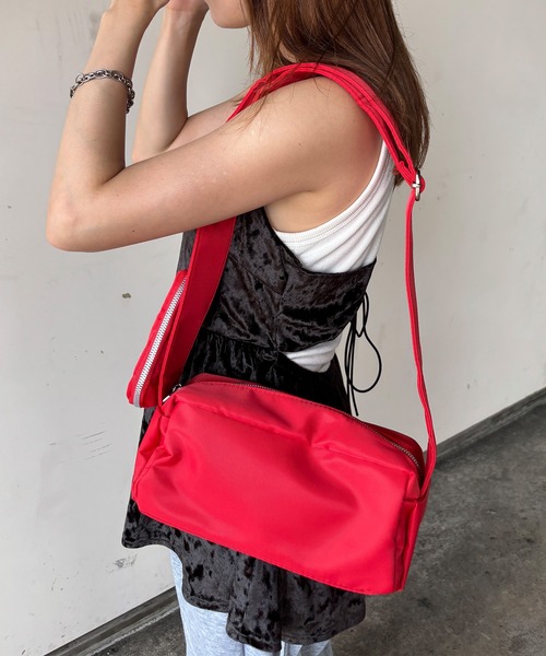 極美品✨ディーゼル 大容量　メッシュ スポーティー スクエア　ショルダーバッグ 9102-1130168_ldm1.jpg