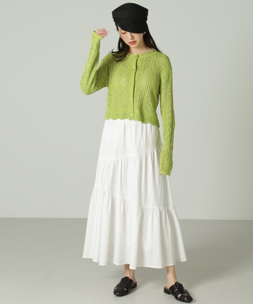 FREE'S MART（フリーズマート）の「◆アシメランダムティアードスカート（スカート・レディース・オレンジ/ホワイト/ブラック・SMALL/MEDIUM）」の20枚目の写真