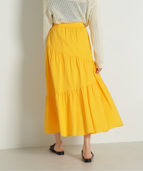 FREE'S MART（フリーズマート）の「◆アシメランダムティアードスカート（スカート・レディース・オレンジ/ホワイト/ブラック・SMALL/MEDIUM）」の21枚目の写真