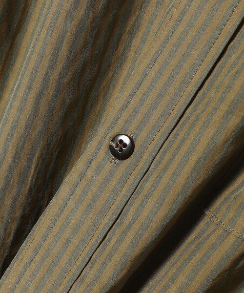 BEAMS LIGHTS（ビームスライツ）の「BEAMS LIGHTS / ストライプ バンドカラーシャツ（シャツ/ブラウス・メンズ・グリーン系その他2/ネイビー・LARGE/MEDIUM/SMALL）」の11枚目の写真