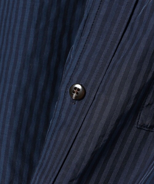 BEAMS LIGHTS（ビームスライツ）の「BEAMS LIGHTS / ストライプ バンドカラーシャツ（シャツ/ブラウス・メンズ・グリーン系その他2/ネイビー・LARGE/MEDIUM/SMALL）」の16枚目の写真