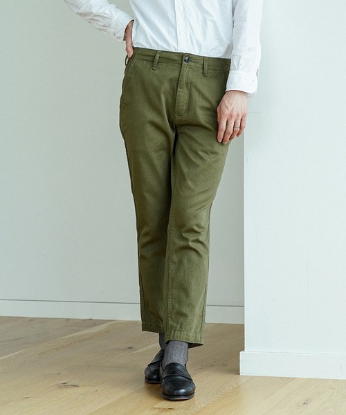 BEAMS（ビームス）の「BEAMS / カラー スキーム アンクル  チノパンツ（チノパンツ・メンズ・オリーブ/チャコールグレー/ベージュ/ネイビー・S/XL/M/L）」の7枚目の写真