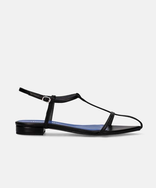 MAMIAN（マミアン）の「ポインテッドトゥ Tストラップ フラットサンダル（サンダル・レディース・アイボリー/ブラック/シルバー/ライム・L/S/M/LL）」の21枚目の写真