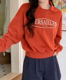 SONA | SONA 英文プリントカラーネックトレーナー(スウェット)