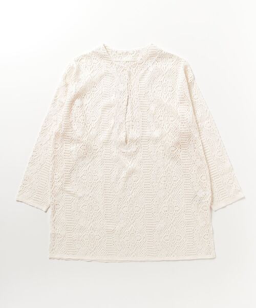 Per sist ence（パーシエンス）の「クロシェレースキーネックプルオーバー（シャツ/ブラウス・レディース・ブラック/グリーン/アイボリー・FREE）」の2枚目の写真