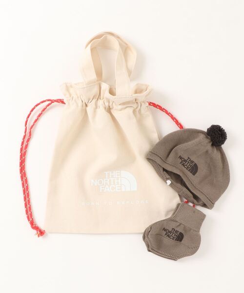 THE NORTH FACE（ザノースフェイス）の「THE NORTH FACE Baby Cradle Cotton Cap & Socks Set NNB02311（ニットキャップ/ビーニー・キッズ・ブラウン/オレンジ・FREE）」の7枚目の写真