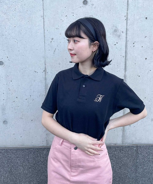 frunco(フランコ)の「Ff logo polo(ポロシャツ・レディース・ホワイト/ブラック/グリーン/ボルドー・FREE)」の13枚目の写真