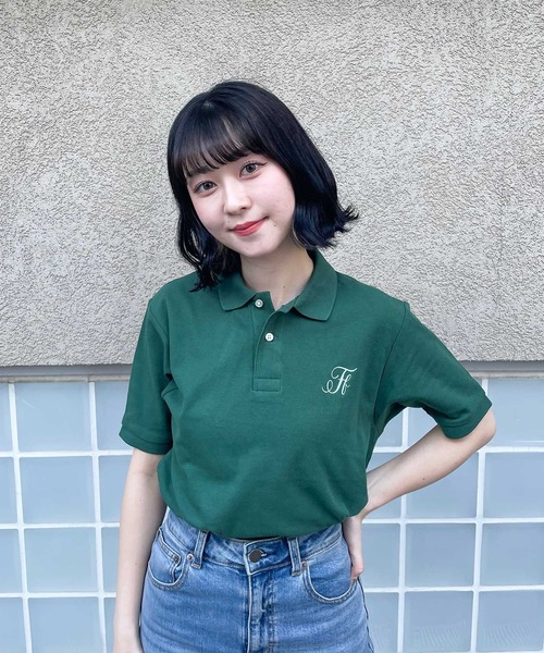 frunco(フランコ)の「Ff logo polo(ポロシャツ・レディース・ホワイト/ブラック/グリーン/ボルドー・FREE)」の12枚目の写真