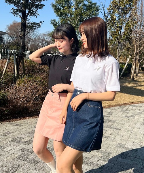 frunco(フランコ)の「Ff logo polo(ポロシャツ・レディース・ホワイト/ブラック/グリーン/ボルドー・FREE)」の9枚目の写真