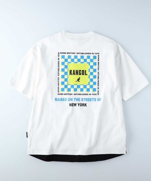 KANGOL（カンゴール）の「【KANGOL】フェイクレイヤードＴシャツ（Tシャツ/カットソー・メンズ・ライム/オフホワイト/ブラック・L/M/S/XL）」の15枚目の写真