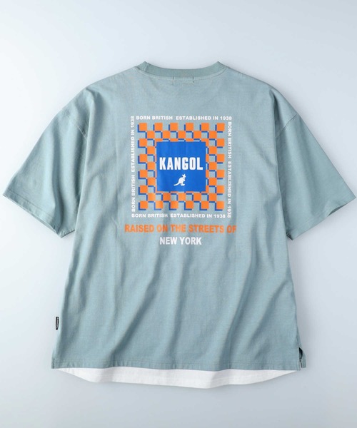 KANGOL（カンゴール）の「【KANGOL】フェイクレイヤードＴシャツ（Tシャツ/カットソー・メンズ・ライム/オフホワイト/ブラック・L/M/S/XL）」の17枚目の写真