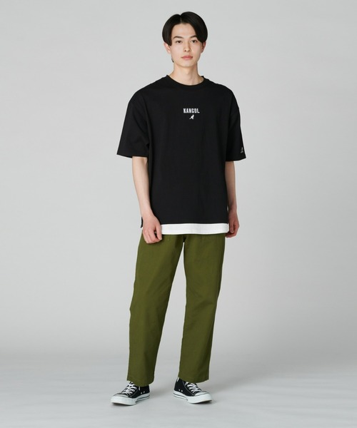 KANGOL（カンゴール）の「【KANGOL】フェイクレイヤードＴシャツ（Tシャツ/カットソー・メンズ・ライム/オフホワイト/ブラック・L/M/S/XL）」の21枚目の写真