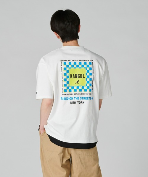 KANGOL（カンゴール）の「【KANGOL】フェイクレイヤードＴシャツ（Tシャツ/カットソー・メンズ・ライム/オフホワイト/ブラック・L/M/S/XL）」の20枚目の写真