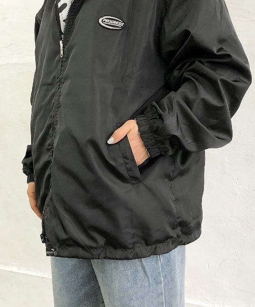 SHEENA(シーナ)の「リバーシブルシャカシャカブルゾン(テーラードジャケット・レディース・ブラック・M)」の12枚目の写真