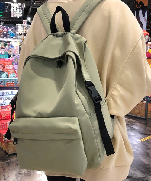 florist(フローリスト)の「【2サイズ展開】ユニセックス シンプルナイロンリュックサック(バックパック/リュック・レディース・イエロー系2/イエロー系1/グリーン系2/ブルー系2/ブラック系2/グレー系2/ブルー系1/グレー系1/ブラック系1/グリーン系1・S/M)」の16枚目の写真